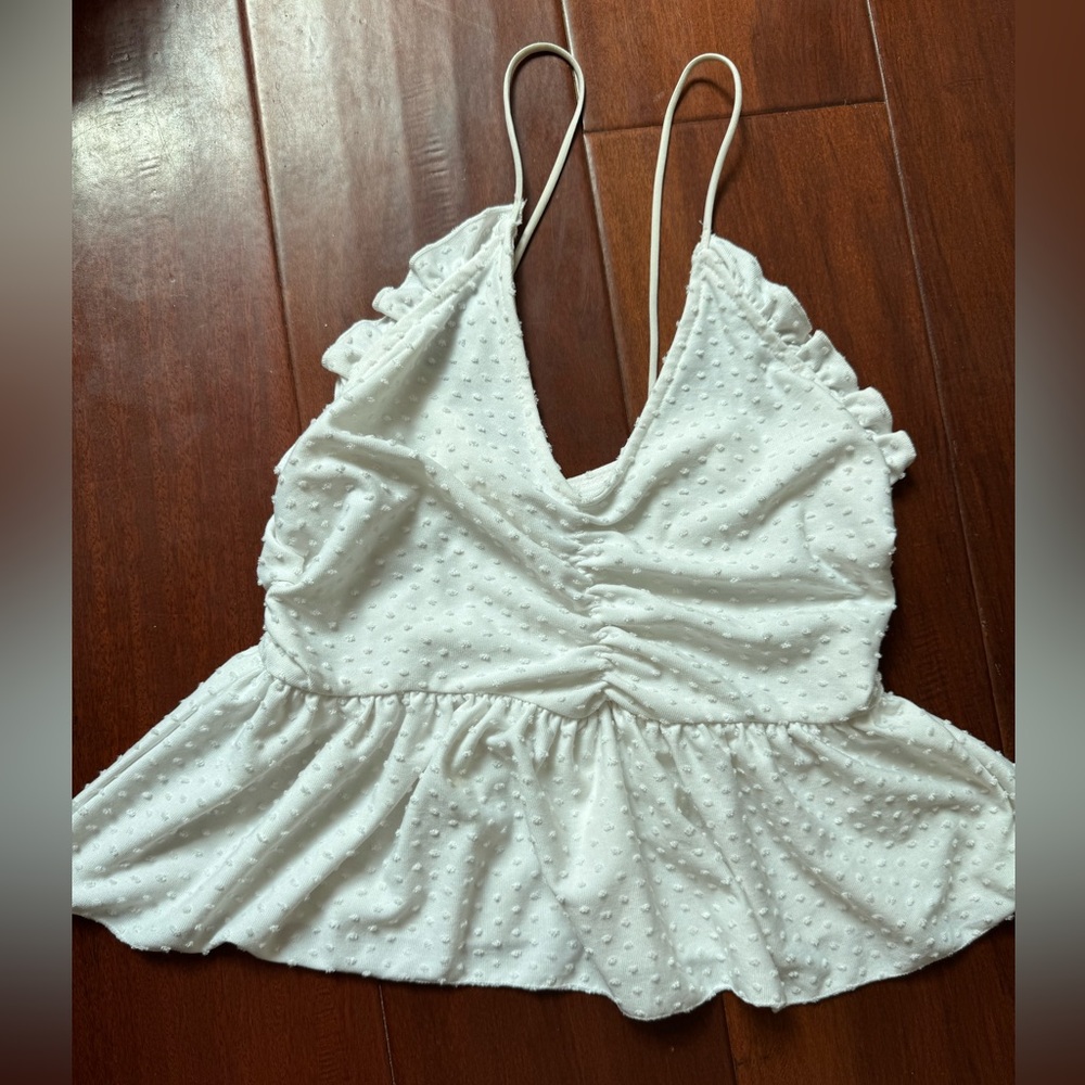 Urban outfitters dotted white top